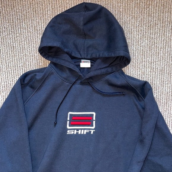 NWOT Shift Black hooded sweatshirt size large - Picture 2 of 4